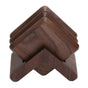6pcs Wooden Drink Coasters with Holder for Kitchen Cafe V1263-JX-5429