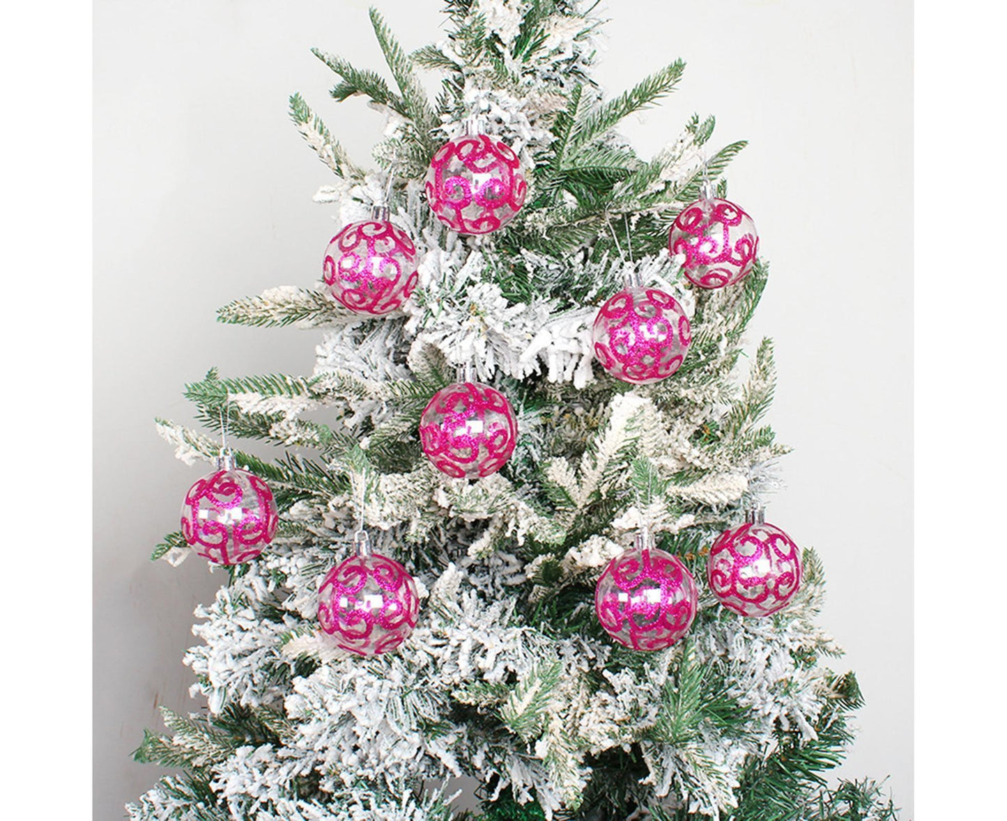 9Pcs Xmas Tree Balls for Home-Purple V1263-JX-543