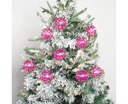 9Pcs Xmas Tree Balls for Home-Purple V1263-JX-543