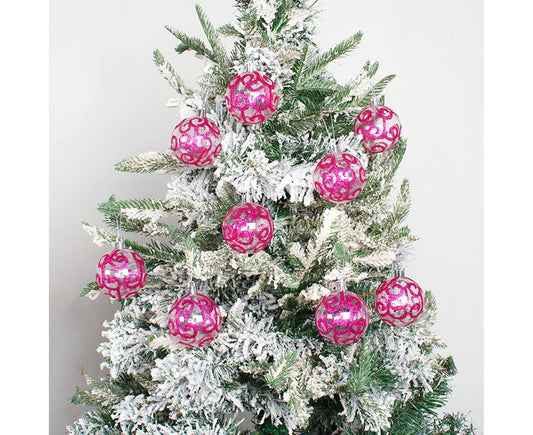 9Pcs Xmas Tree Balls for Home-Purple V1263-JX-543