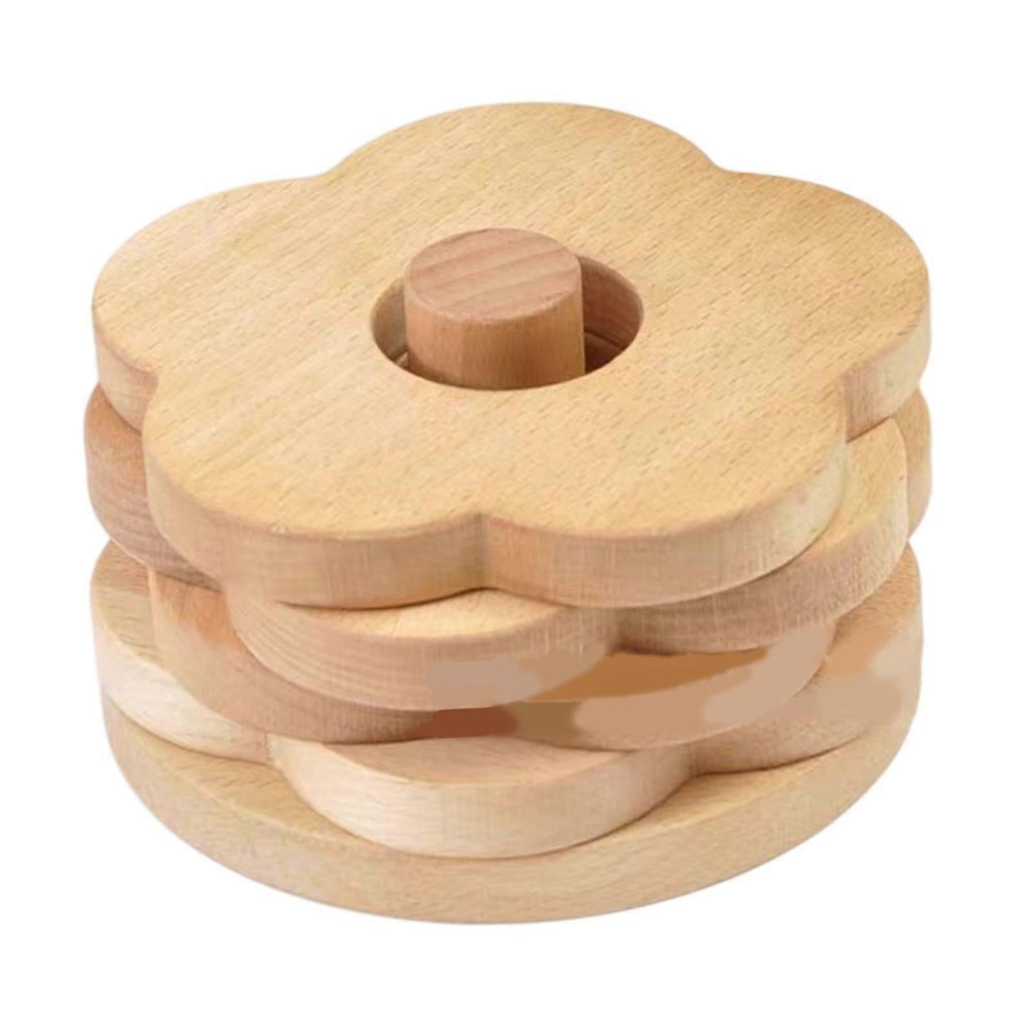 Wooden Drink Coasters Cup Mats Table Protection V1263-JX-5432