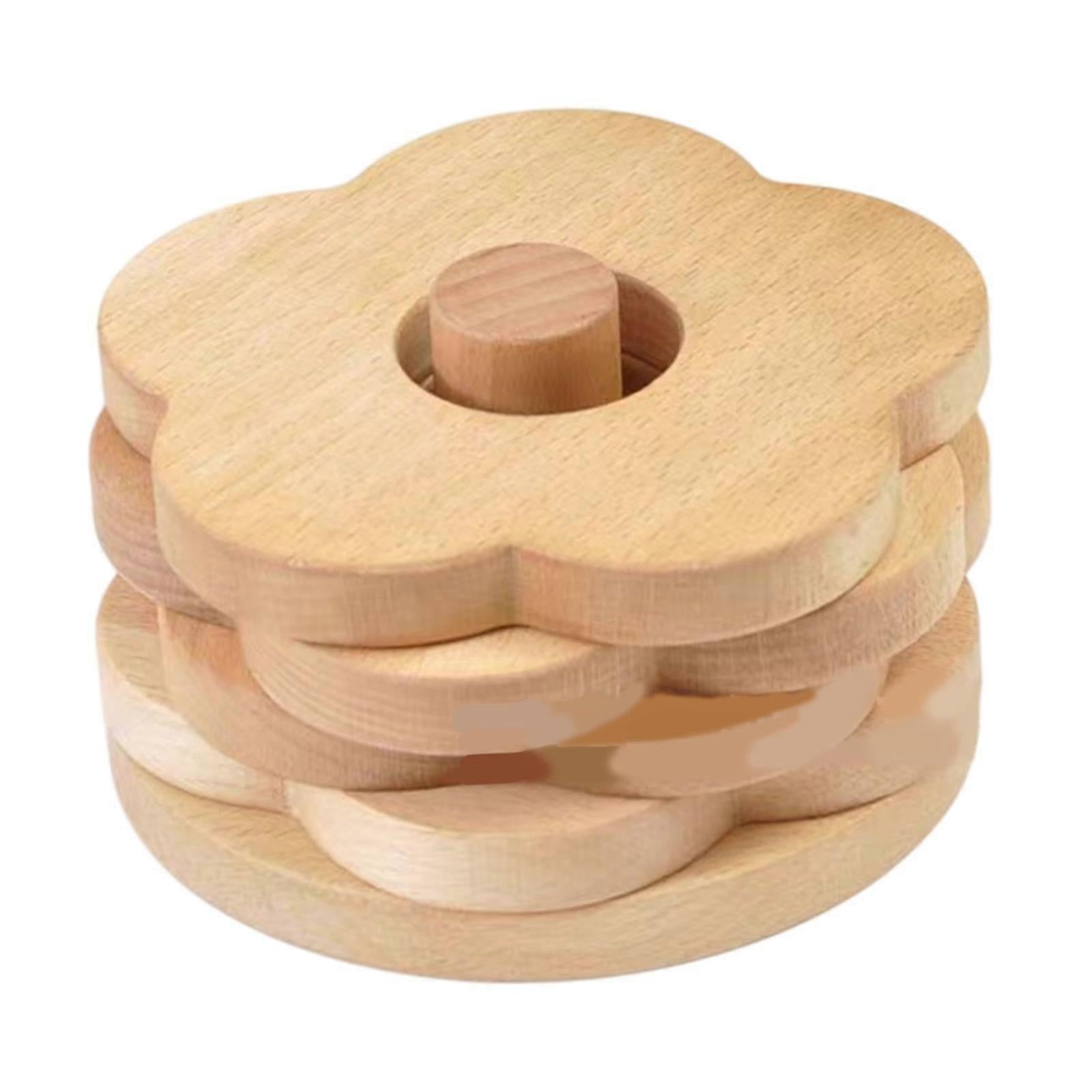 Wooden Drink Coasters Cup Mats Table Protection V1263-JX-5432