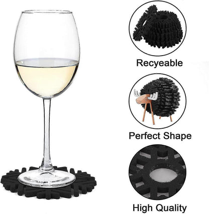 Felt Drink Coasters Non-Slip Washable Heat Resistant V1263-JX-5434