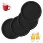 4pcs Silicone Drink Coasters Non-Slip Cup Mats for Hot Cold Drinks Coffee V1263-JX-5436