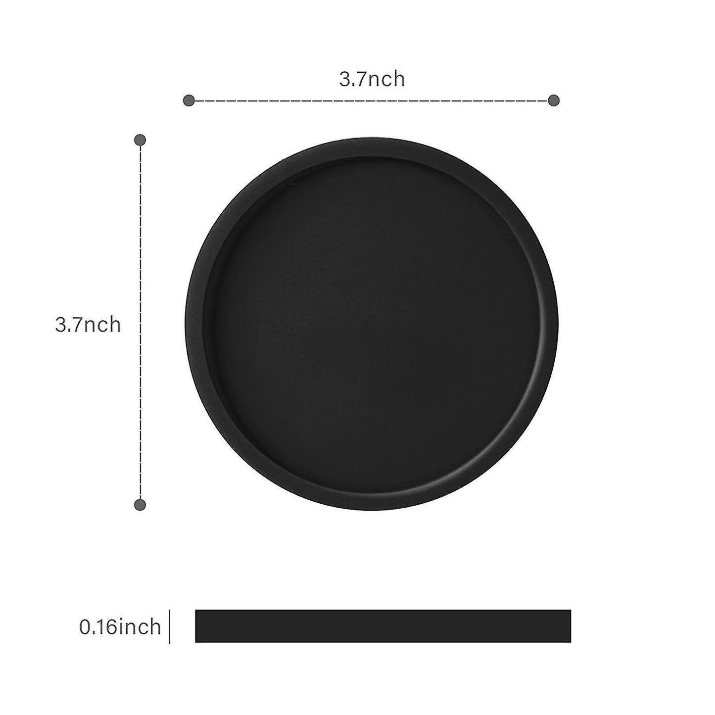 4pcs Silicone Drink Coasters Non-Slip Cup Mats for Hot Cold Drinks Coffee V1263-JX-5436