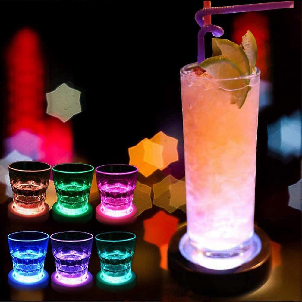 LED Drink Coasters with Light Gravity Sensor for Bar Party Club V1263-JX-5438
