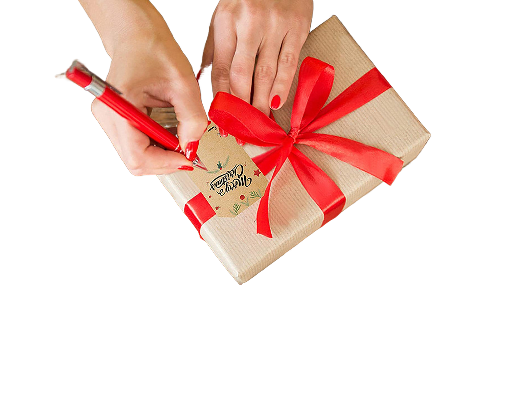 300Pcs/Roll Christmas Gift Sticker-Cowhide Color V1263-JX-544