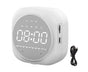 Q12 Bluetooth-compatible 5.0 Multifunctional Alarm Clock Subwoofer Speaker Support TF Card - White V1263-JX-546