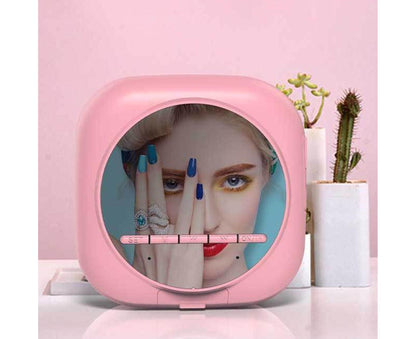 Q12 Bluetooth-compatible 5.0 Multifunctional Alarm Clock Subwoofer Speaker Support TF Card - White V1263-JX-546
