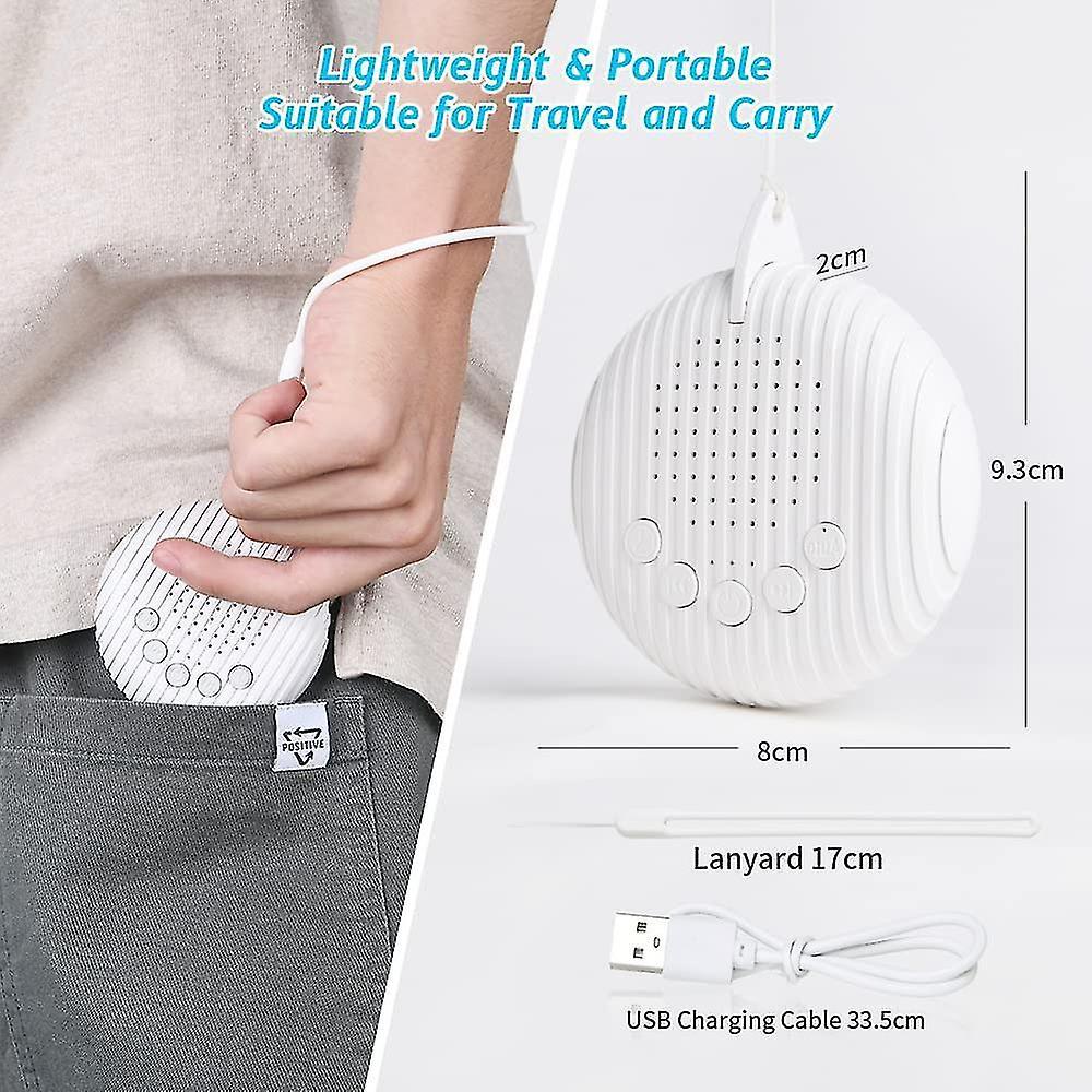 Portable White Noise Machine Babies Travel Sleep Soother with Soundtracks V1263-JX-5460