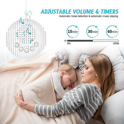 Portable White Noise Machine Babies Travel Sleep Soother with Soundtracks V1263-JX-5460