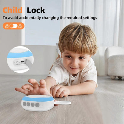 White Noise Machine with 14 Sounds and Night Light Black V1263-JX-5464