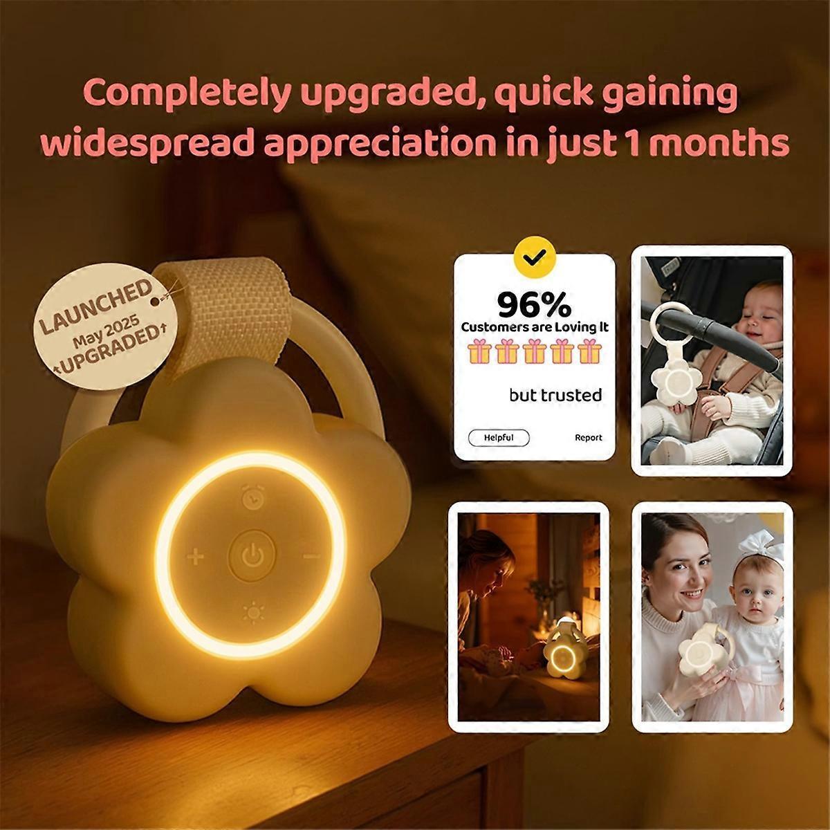 Portable Rechargeable White Noise Machine Babies Travel Sound Soother V1263-JX-5465