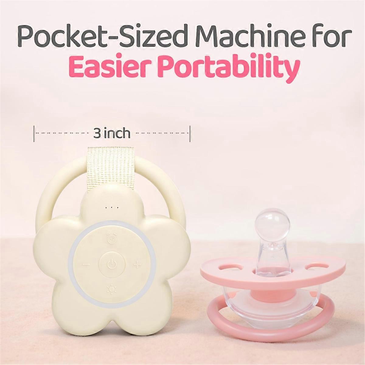 Portable Rechargeable White Noise Machine Babies Travel Sound Soother V1263-JX-5465