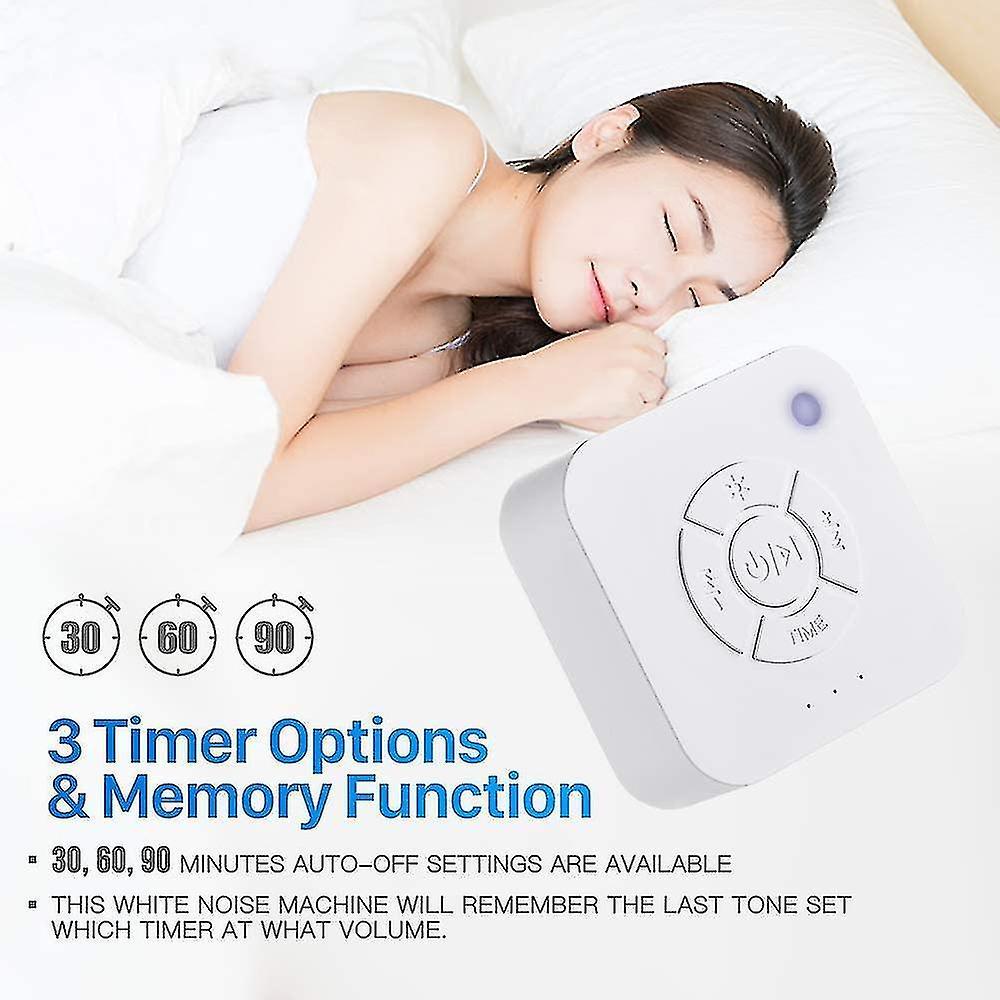 Portable White Noise Sound Machine Lullaby Sound Therapy Soother V1263-JX-5467