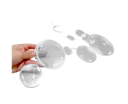 2Pcs Bubble Hanging Flags for Home-White V1263-JX-547