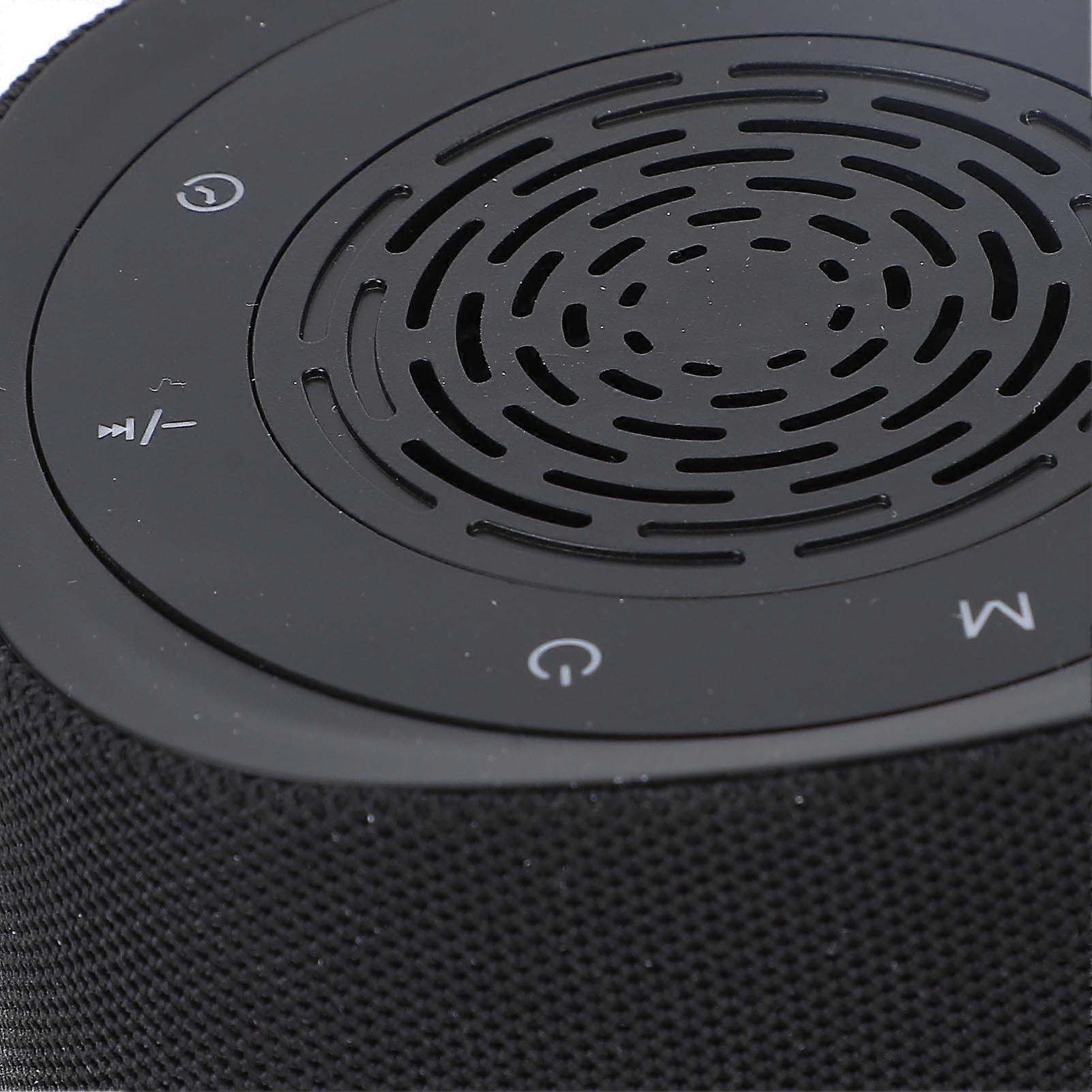 Bluetooth White Noise Machine 14 Sounds Rechargeable Breathing Light Black V1263-JX-5474