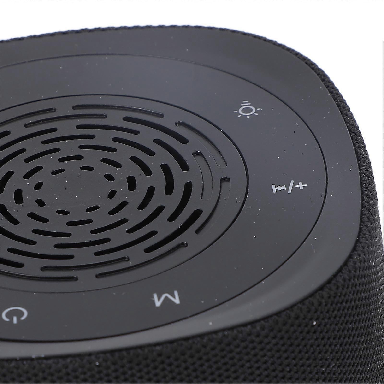 Bluetooth White Noise Machine 14 Sounds Rechargeable Breathing Light Black V1263-JX-5474