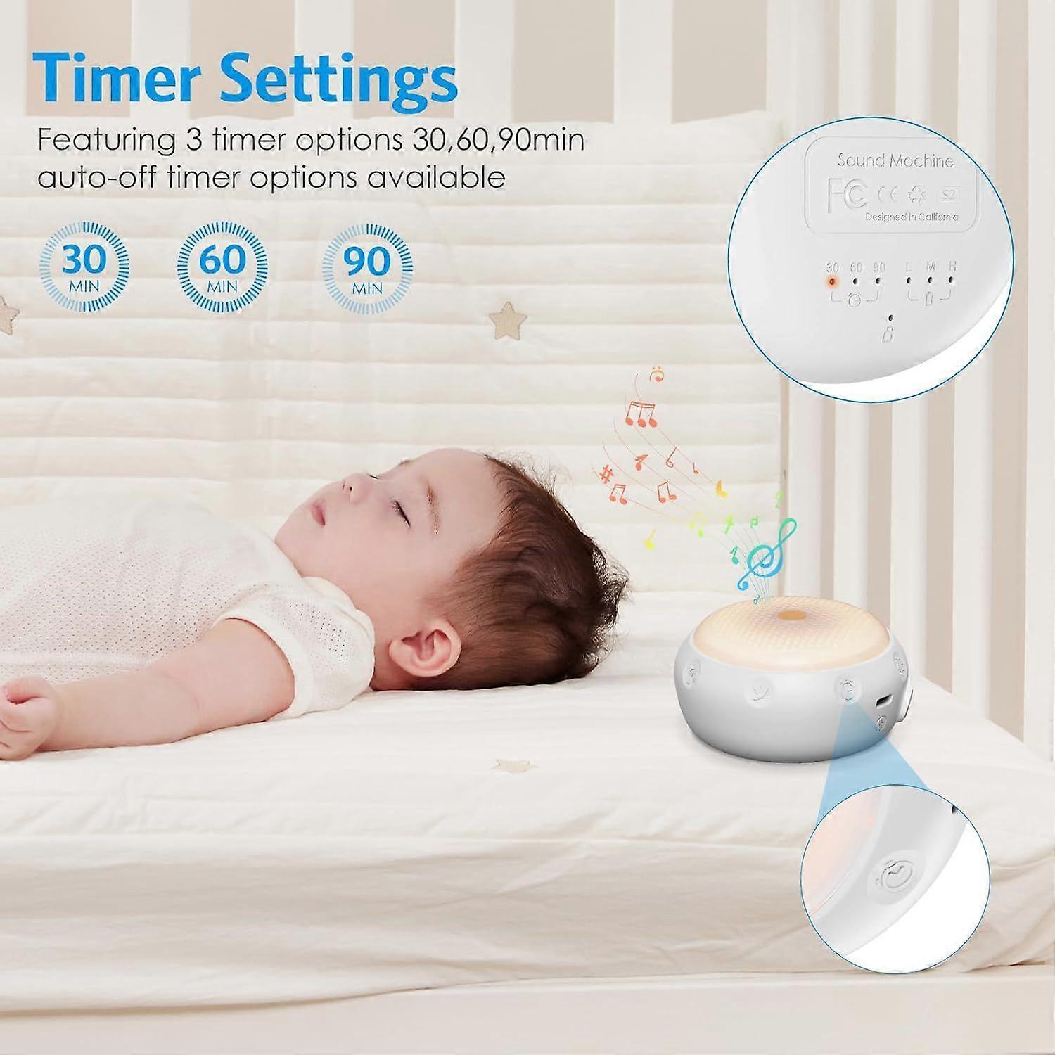 Latest Model White Noise Machine Babies Sleep Sound Device with 12 Sounds V1263-JX-5476