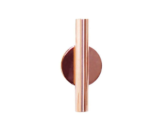 Wall Mounted Adhesive Metal Dried Flower Vase Tube Home Garden Balcony Decor-Rose Gold V1263-JX-548