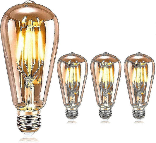 4pcs Edison Vintage LED Bulbs Retro Decorative Light Bulbs V1263-JX-5486
