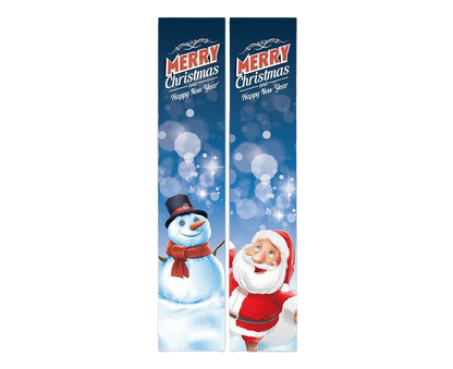 2Pcs/Set Door Hanging Banners Couplets Home Decor Ornaments for Christmas Party-1# V1263-JX-549