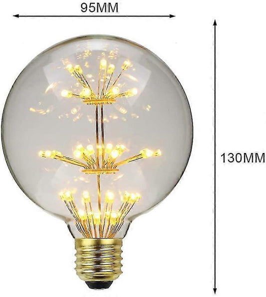 Vintage Edison Bulb RGB G95 Firework Decorative E27 3W V1263-JX-5491