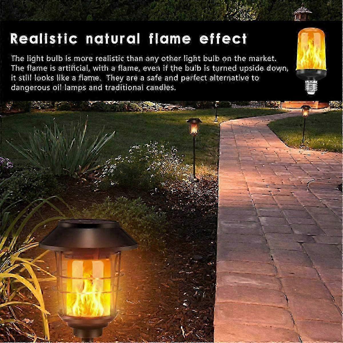 LED Flame Effect Bulb E27 Decorative Fire Flicker Black-B V1263-JX-5497