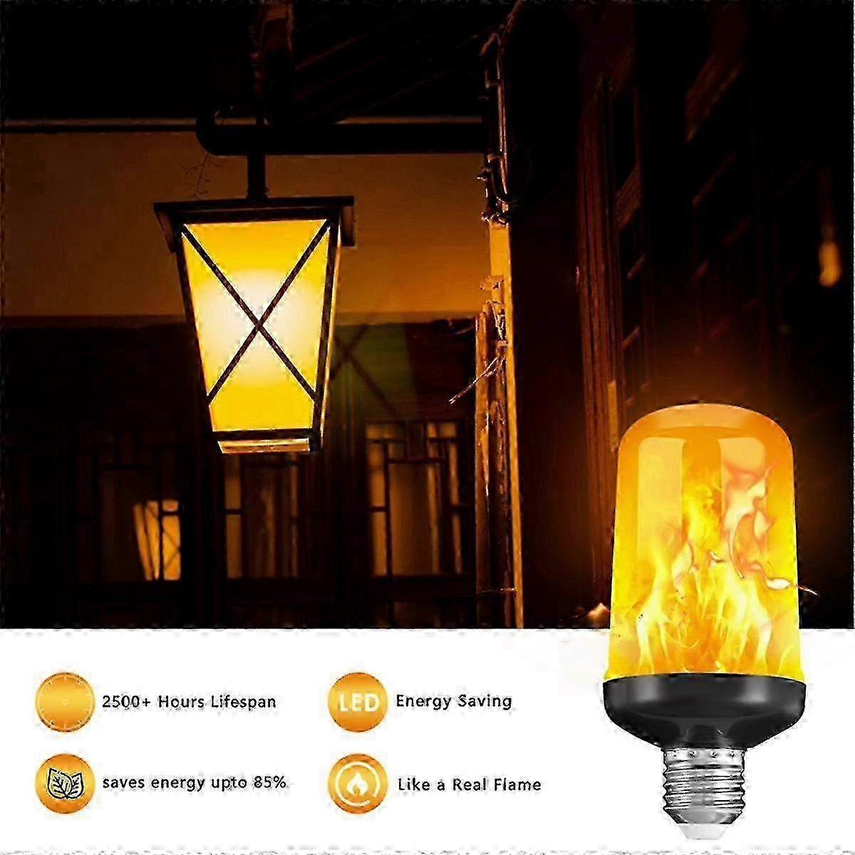 LED Flame Effect Bulb E27 Decorative Fire Flicker Black-B V1263-JX-5497