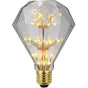 LED Vintage RGB Fireworks Light Bulb Glass E27 G95 Diamond V1263-JX-5498