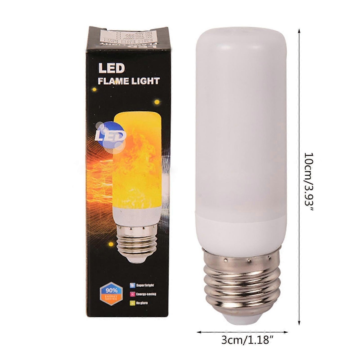 LED Flame Effect Light Bulb E27 Gravity Sensor Fire Decor V1263-JX-5503