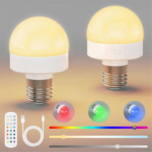 Rechargeable LED Bulbs with Remote E26 Battery Backup V1263-JX-5506