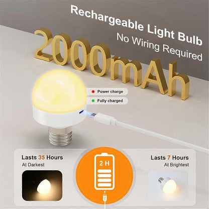 Rechargeable LED Bulbs with Remote E26 Battery Backup V1263-JX-5506