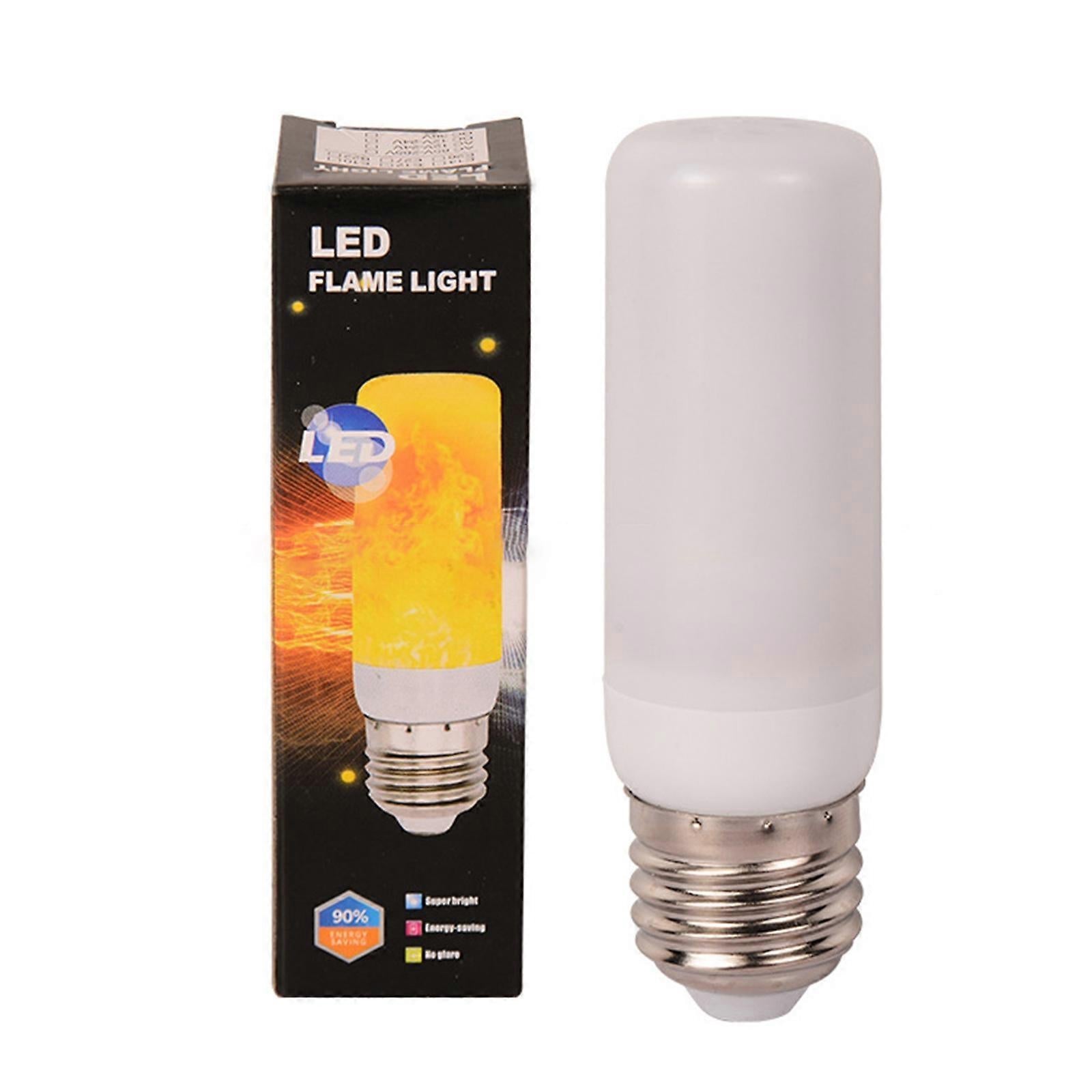 LED Flame Effect Bulb E27 4 Modes Gravity Sensor Flickering Fire Lamp V1263-JX-5511