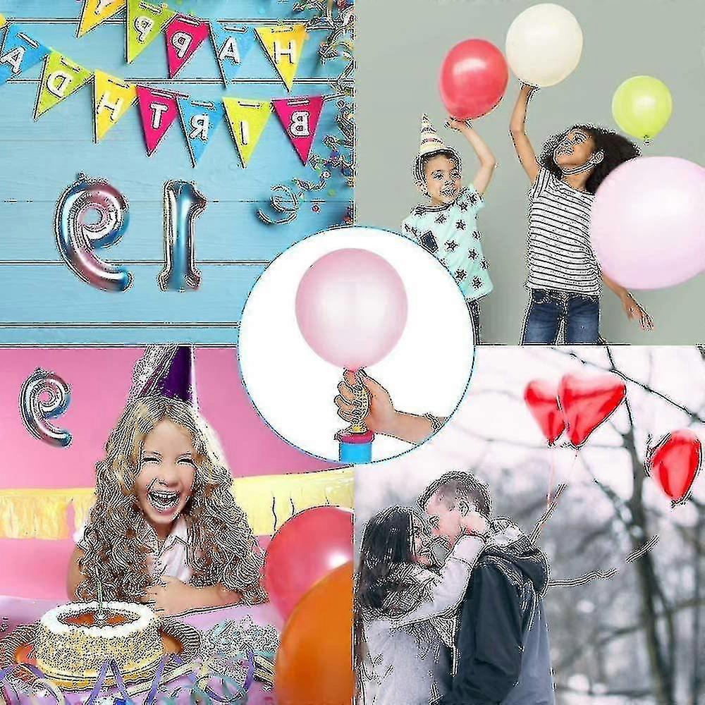 2pcs Balloon Pump Manual Hand Air Pump for Balloons V1263-JX-5515