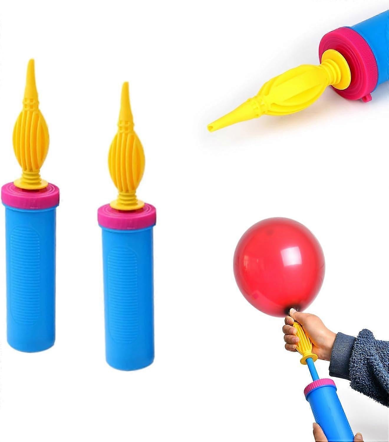 2pcs Manual Balloon Pump Hand Air Pump for Birthday Wedding Balloons V1263-JX-5516