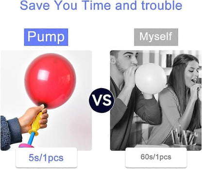 2pcs Manual Balloon Pump Hand Air Pump for Birthday Wedding Balloons V1263-JX-5516