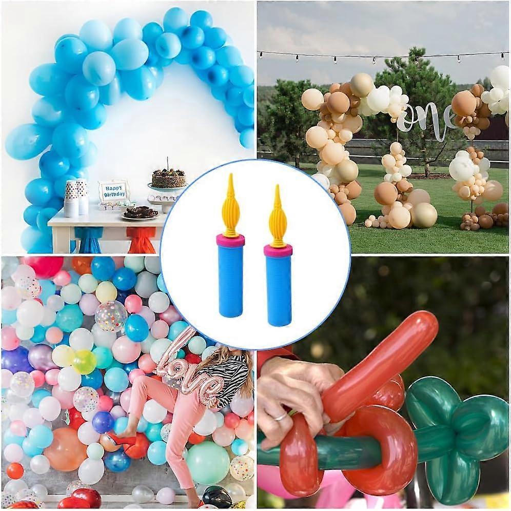 2pcs Manual Balloon Pump Hand Air Pump for Birthday Wedding Balloons V1263-JX-5516