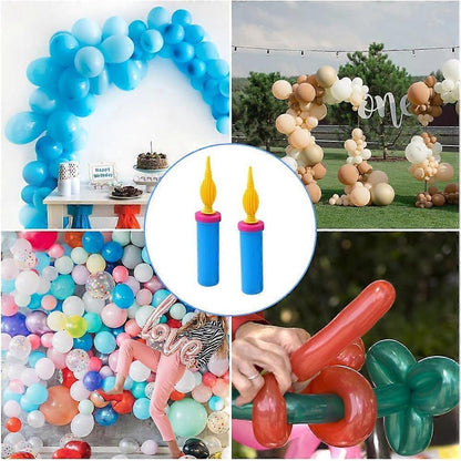 2pcs Manual Balloon Pump Hand Air Pump for Birthday Wedding Balloons V1263-JX-5516
