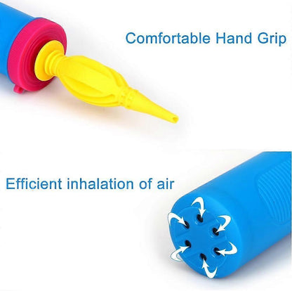 2pcs Manual Balloon Pump Hand Air Pump for Birthday Wedding Balloons V1263-JX-5516