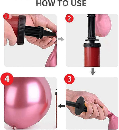 2pcs Balloon Pump Manual Air Pump Random Color for Party Birthday Wedding V1263-JX-5519