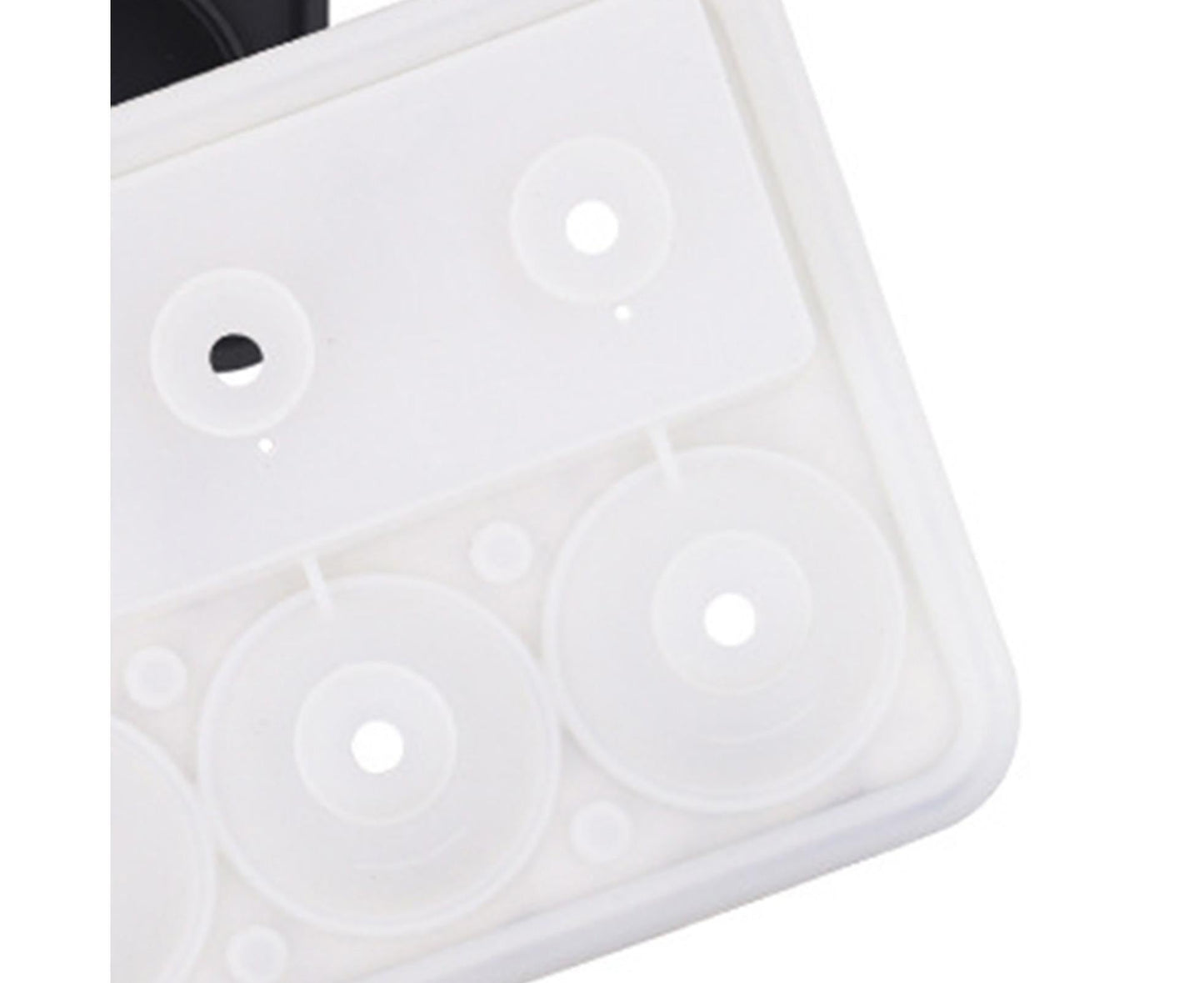 Ice Cube Mold Food Grade Quick Release Silicone Funnel Design Ice Ball Mold for Whiskey-Black V1263-JX-552