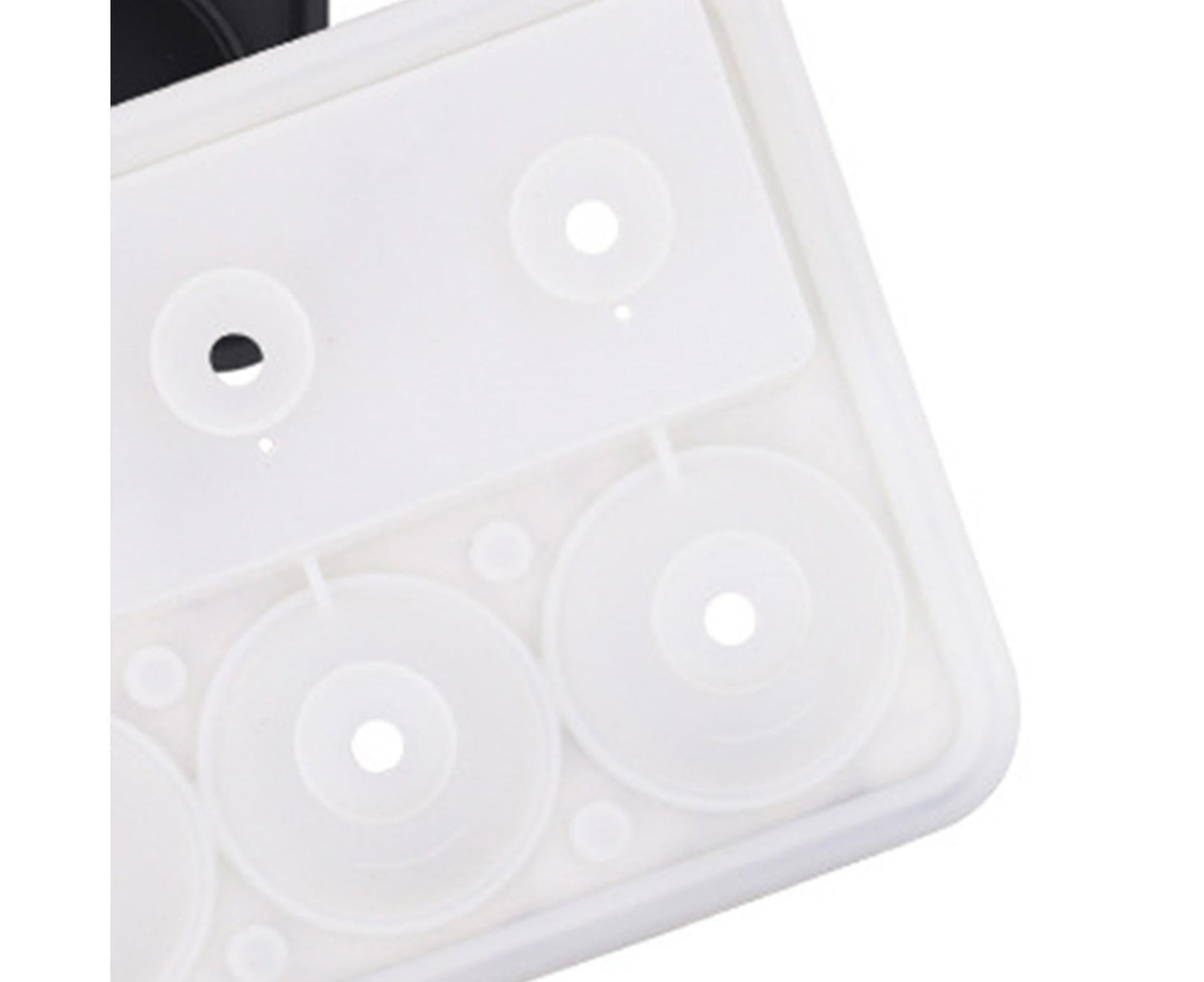 Ice Cube Mold Food Grade Quick Release Silicone Funnel Design Ice Ball Mold for Whiskey-Black V1263-JX-552