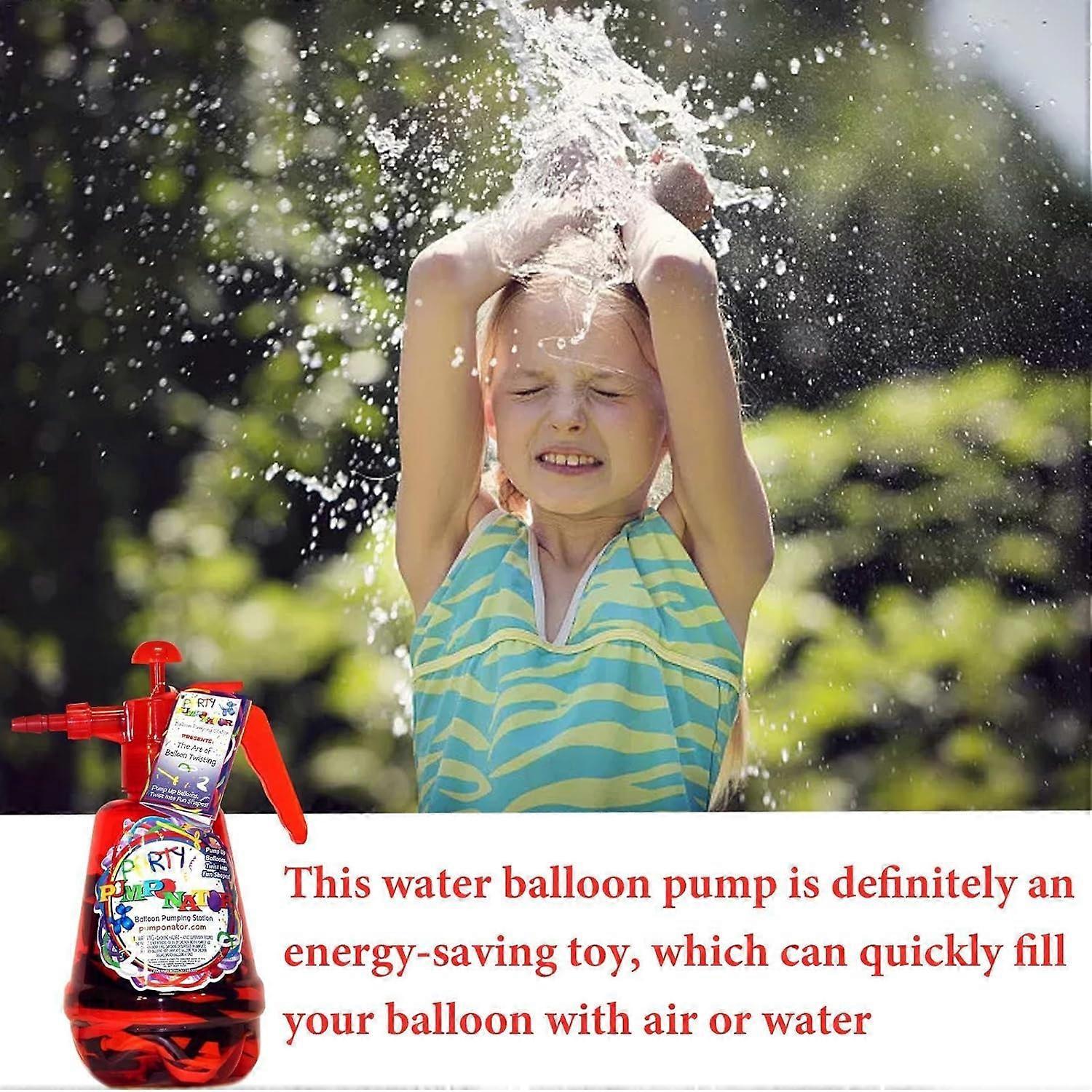 Water Balloon Pump 1.5L Hand Air & Water Pump with 500 Balloons V1263-JX-5521