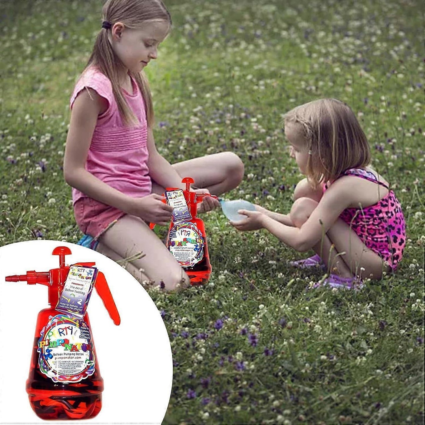 Water Balloon Pump 1.5L Hand Air & Water Pump with 500 Balloons V1263-JX-5521