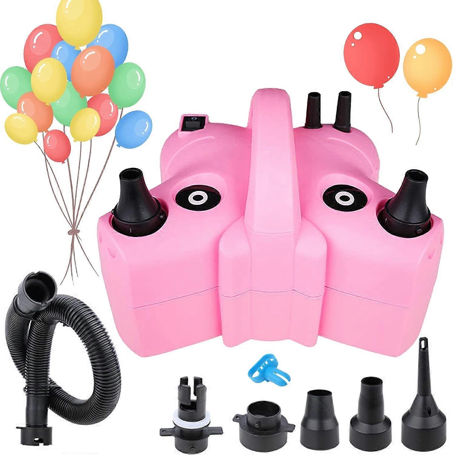 Electric Balloon Pump Double Nozzle Air Inflator for Balloons & Inflatable Beds V1263-JX-5523