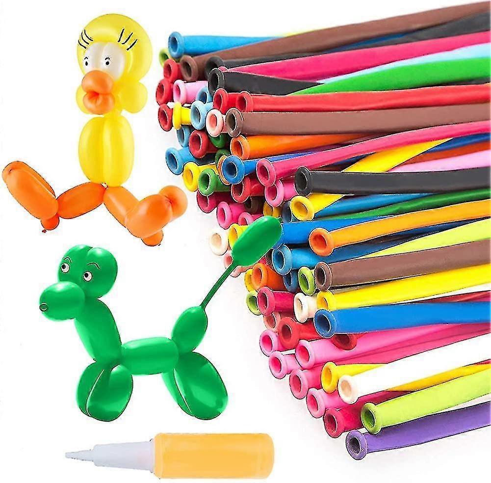 200pcs Modeling Animal Balloons with Balloon Pump for Party Decoration V1263-JX-5527
