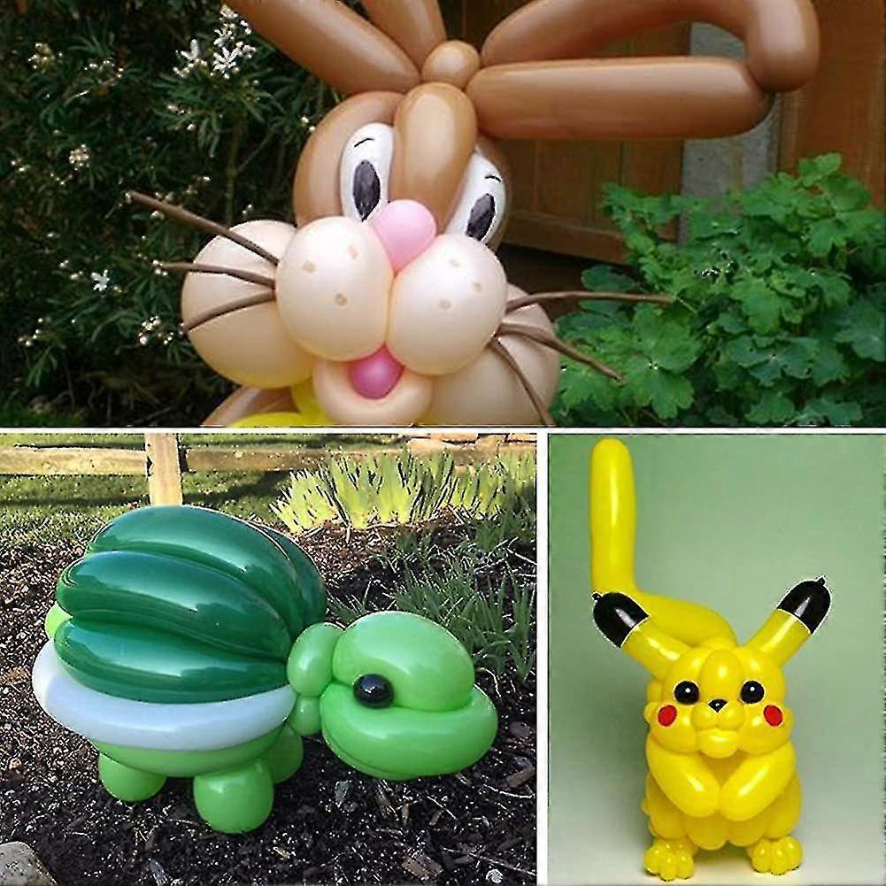 200pcs Modeling Animal Balloons with Balloon Pump for Party Decoration V1263-JX-5527