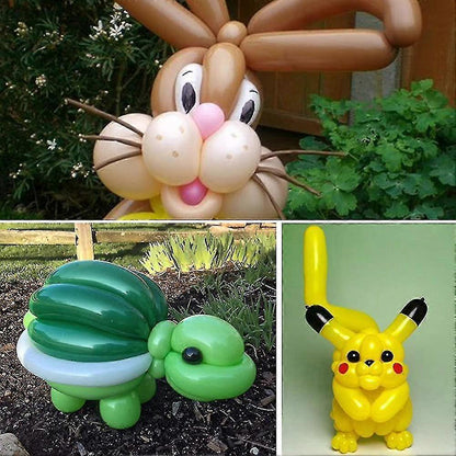 200pcs Modeling Animal Balloons with Balloon Pump for Party Decoration V1263-JX-5527