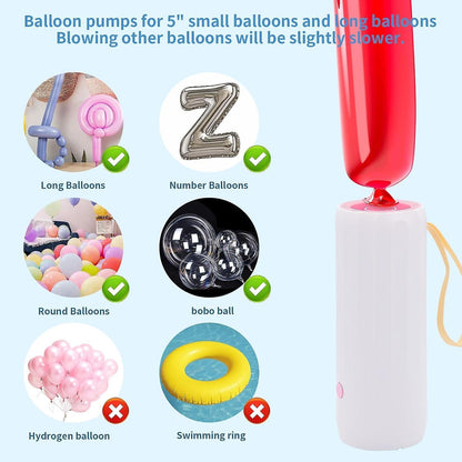 Electric Balloon Pump Portable Air Inflator Blower Machine for Birthday Party V1263-JX-5529